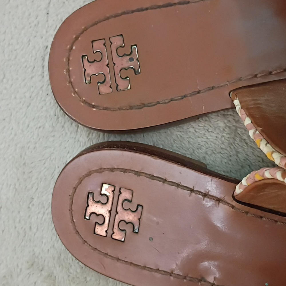 Patos Disk Sandals.No Size Tag See Pic.For Measurements.Small Skrach On Disk. - Picture 6 of 11